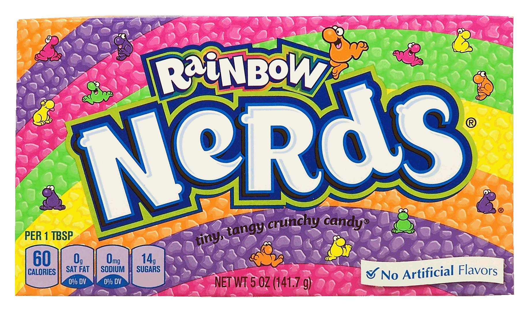 Wonka Nerds Rainbow; tiny, tangy, crunchy candy Full-Size Picture